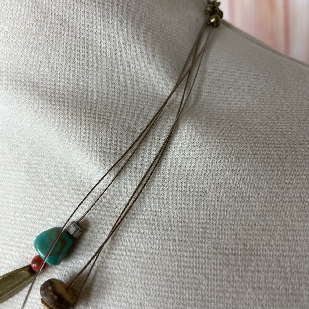 Chico's Multi-Layer Multi-Color Beaded Necklace - image 5